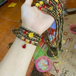 Vòng trầm mix hoa sen giá rẻ