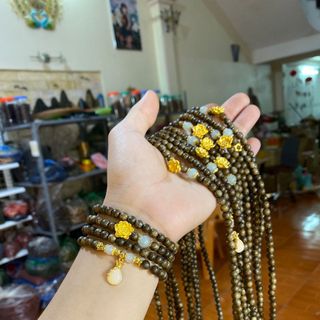 Vòng trầm mix hoa sen giá rẻ