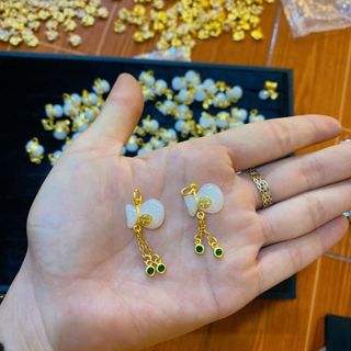 Chamr túi tiền tài lộc mix vòng trầm