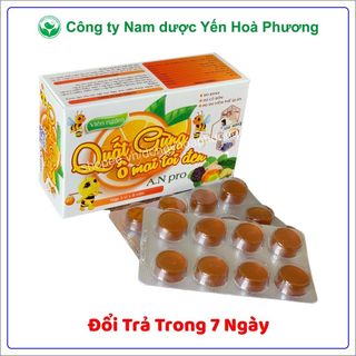 Viên ngậm ho Quất Gừng ô mai tỏi đen nguồn gốc thảo dược, giảm ho, đau rát họng