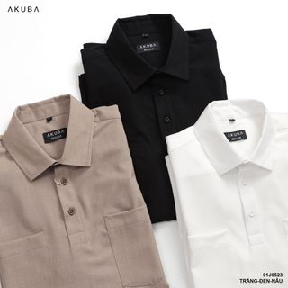 ÁO SƠ MI TAY DÀI AKUBA 01J0523