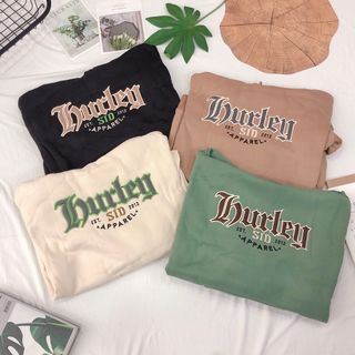 Hoddi nỉ hàng trung phối trơn thêu chữ chất lượng
