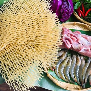 Phở sắn (bún sắn) 400g - Bún mì sạch, Đặc sản Quảng Nam, thùng 26 gói