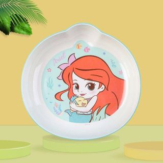 Đĩa Melamine chịu nhiệt có miệng rót in hình Disney