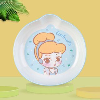 Đĩa Melamine chịu nhiệt có miệng rót in hình Disney