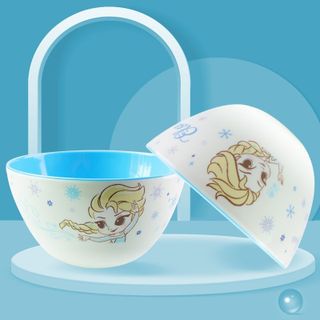 Chén Melamine 2 màu chịu nhiệt in hình hoạt hình Disney