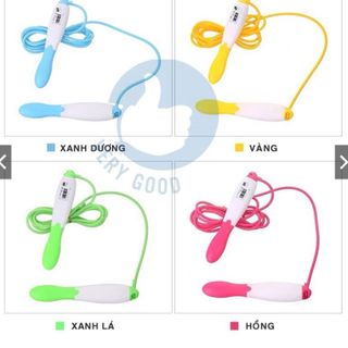 Dây nhảy đếm số vòng dây giảm cân thể lực đàn hồi dài 2.9m hỗ trợ luyện tập thể dục, thể thao tại nhà