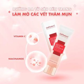 [TEM PHỤ] Kem Chống Nắng Nâng Tông, Cải Thiện Độ Đàn Hồi & Nếp Nhăn Cell Fusion C Brightening Tone Up Sunscreen SPF50+/PA++++ 50ml