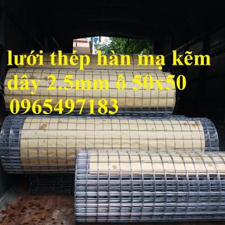 Lưới thép hàn mạ kẽm dây 2.5mm ô 50x50. Hàng sẵn kho Hà Nội