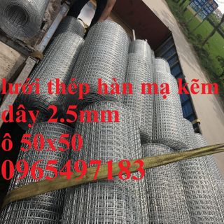 Lưới thép hàn mạ kẽm dây 2.5mm ô 50x50. Hàng sẵn kho Hà Nội