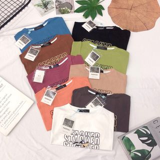 Áo thun crt cotton khô from rộng hàng đẹp đủ màu