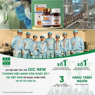 OIC TRADING - Dung dịch Tinh chất Nghệ NANO CURCUMIN OIC NEW giảm Đau Dạ dày tìm đối tác phân phối
