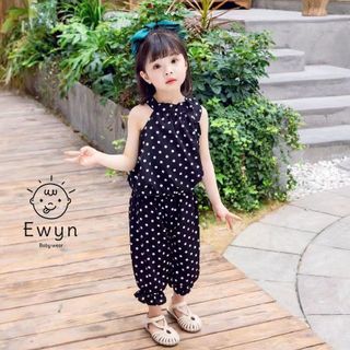 Set đồ bộ chấm bi bé gái