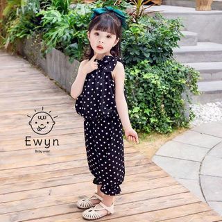 Set đồ bộ chấm bi bé gái