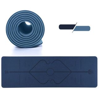 Thảm tập yoga 2 lớp TPE PU 5mm 6mm, 8mm có định tuyến