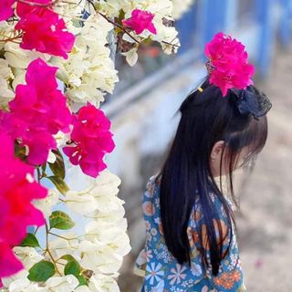 Áo dài bé gái, áo dài tết chất lụa
