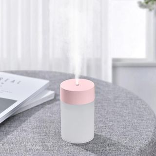 Máy Xông Tinh Dầu Phòng Ngủ Hình Trụ 260ml Phun Sương Khuếch Tán Tạo Ẩm Làm Mát Phòng Khử Mùi Trên Xe Hơi