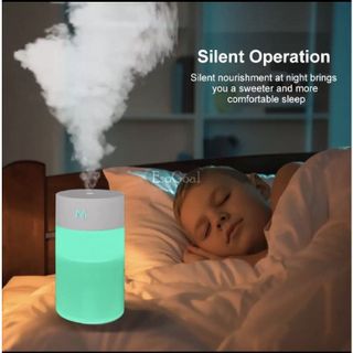 Máy Xông Tinh Dầu Phòng Ngủ Hình Trụ 260ml Phun Sương Khuếch Tán Tạo Ẩm Làm Mát Phòng Khử Mùi Trên Xe Hơi