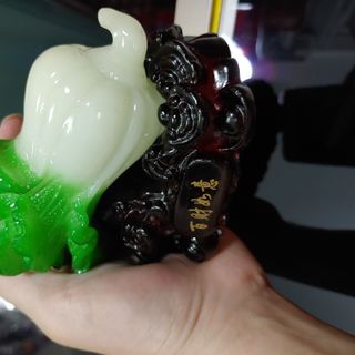 Bắp cải phong thủy. Đế gỗ