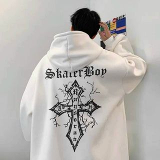 Áo hoodie thun nỉ logo skaterboy form dưới 70kg