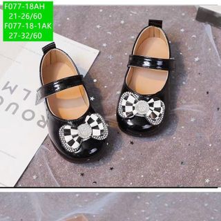 Giày búp bê trẻ em đính nơ xinh xắn F077