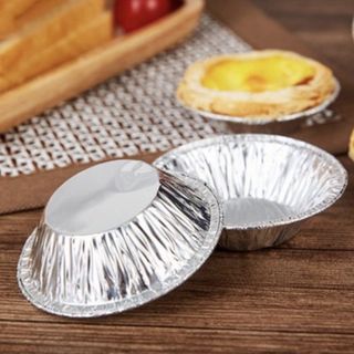 Set 250 Đế Cốc Chén Giấy Bạc Lót Lò Nướng Bánh Tart Trứng Nồi Chiên Không Dầu Tiện Dụng