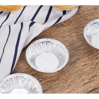 Set 250 Đế Cốc Chén Giấy Bạc Lót Lò Nướng Bánh Tart Trứng Nồi Chiên Không Dầu Tiện Dụng
