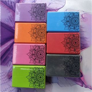 Gạch tập yoga cục gạch block yoga in Hoa Mandala - SP034