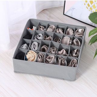 HL006-Set 3 hộp đựng đồ lót, tất, vớ bằng vải không dệt gọn gàng sang trọng