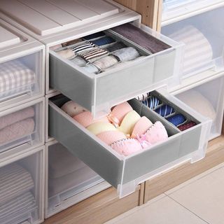 HL006-Set 3 hộp đựng đồ lót, tất, vớ bằng vải không dệt gọn gàng sang trọng