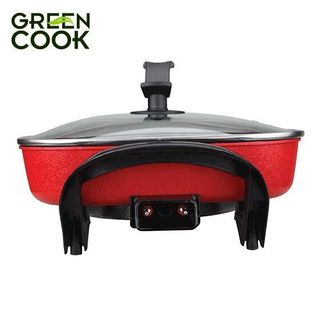 Nồi lẩu nướng điện đa năng, chống dính 5L(30cm) Green Cook GCEH30 - Hàng chính hãng