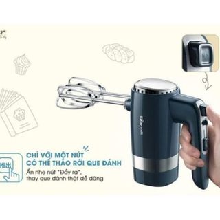Máy Đánh Trứng Kem Cầm Tay Mini Bear với chức năng trộn bột nhào bột nhồi Bột DDQ-B02L1 - Hàng Chính Hãng - BH 12 tháng