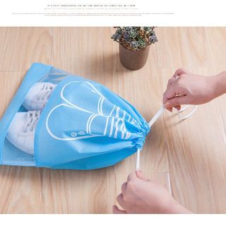 Túi đựng giày đá bóng dép du lịch  túi vải dây rút dựng giày thể thao giầy đá banh tiện lợi chống bụi bẩn size lớn
