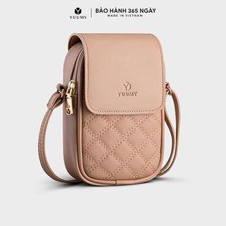úi đeo chéo da nữ mini họa tiết hình thoi Yuumy Seasand YN150 nhiều màu