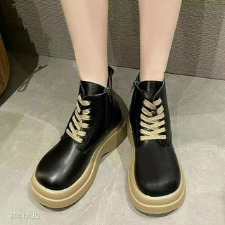 bata boot dây phối nâu