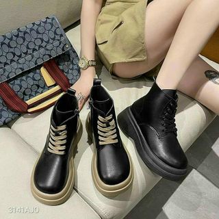 bata boot dây phối nâu