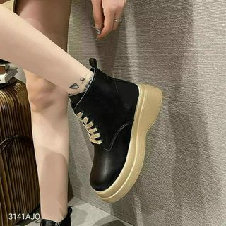 bata boot dây phối nâu