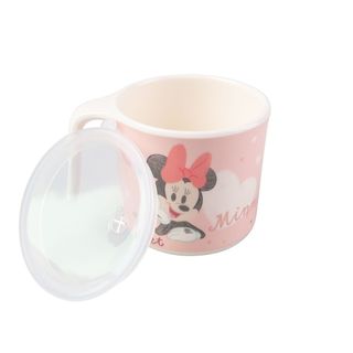 Ly Melamine tay cầm chịu nhiệt Disney có nắp cho bé