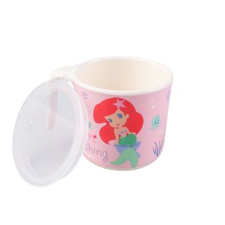 Ly Melamine tay cầm chịu nhiệt Disney có nắp cho bé