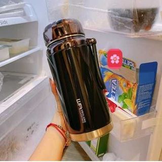 Bình đựng nước giữ nhiệt mini cute 1000ml - 1500ml phích ủ pha trà có lưới lọc giu nhiet nóng lạnh inox 304 cao cấp BAOL