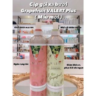 Dầu gội xả bưởi VALERT GRAPEFRUIT 850ml phục hồi, chống rụng kích mọc tóc