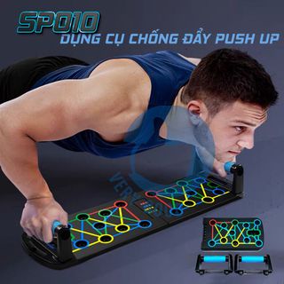 SP010-Dụng cụ hít đất đa năng, đồ chống đẩy sức chịu nặng siêu khỏe tại nhà cao cấp có vạch kẻ hướng dẫn