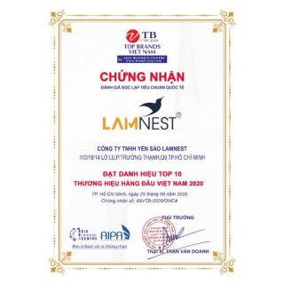 YẾN CHƯNG LAMNEST NHUỴ HOA NGHỆ TÂY
