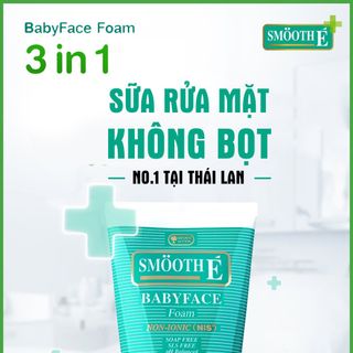 SỮA RỬA MẶT 3 TRONG 1 SMOOTH E BABYFACE FOAM 30ML