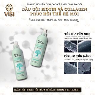 Dầu gội xả ngăn gàu Biotin Collagen Voudioty xanh dương 1000ml