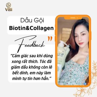 Dầu cặp gội xả phục hồi, chống rụng tóc Biotin Collagen Voudioty trắng 500ml
