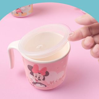 Ly Melamine tay cầm chịu nhiệt Disney có nắp cho bé