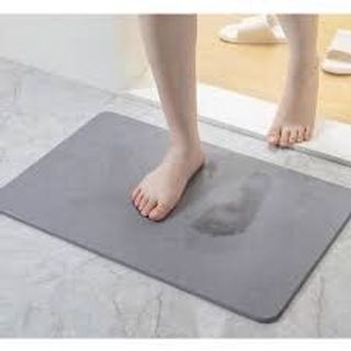 Thảm đá cao cấp Nhật Bản màu xám trơn size 40x60cm giá sỉ