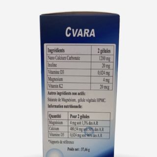 Viên uống bổ sung canxi CRAVA - Bổ sung Canxi, D3, Mk7... Nhập khẩu Pháp