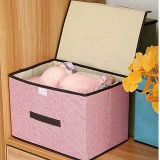 Hộp vải đựng đồ thùng đựng quần áo đồ chơi đa năng có nắp đậy